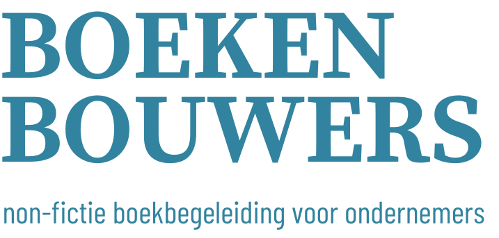 BoekenBouwers Logo met tagline 